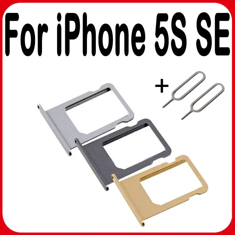 Sim Card Tray Holder Tray Slot for iphone 5 5C 5S 5G SE 5SE Replacement Part SIM Card Card Holder Adapter Socket White black