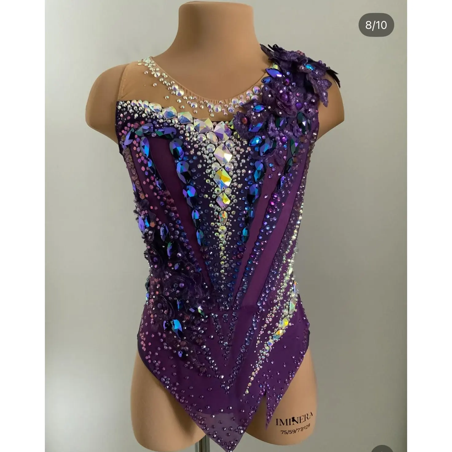 Dance Artistic Gymnastics Performance Suit Children Adult Girls' Competition Test Skirt Figure Skating Dress