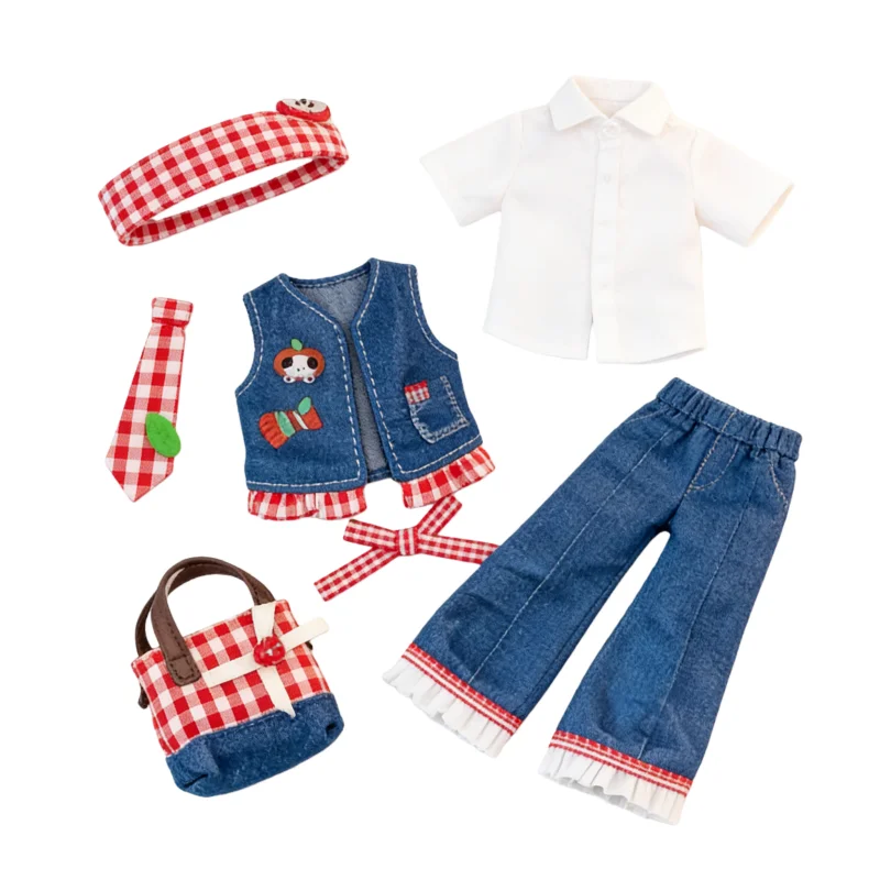 

COME4FREE Weaving Eve Clothes Song Blue Bubble Baby Clothes OB11 Doll BJD Doll Clothes Doll Skirts Clothes Changing for Girls