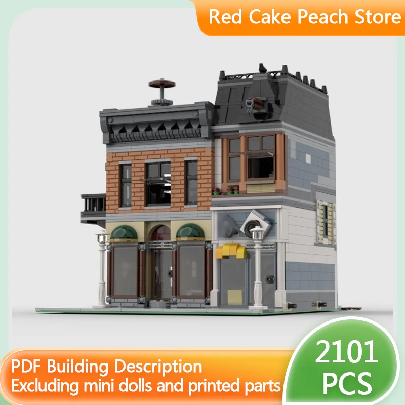 

Модель городской улицы MOC, строительные блоки, Clutch Avenue V2, модульная технология, детские праздничные подарки, конструктор, игрушки для сборки