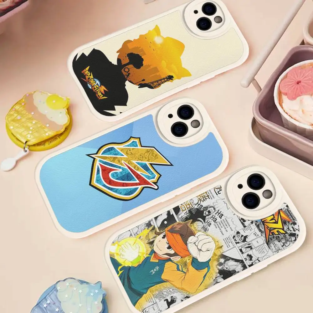 

Axel Blaze Firestorm Inazuma Eleven Leather Phone Case For IPhone 16 15 14 13 12 11 Pro Max Plus Shockproof Cover