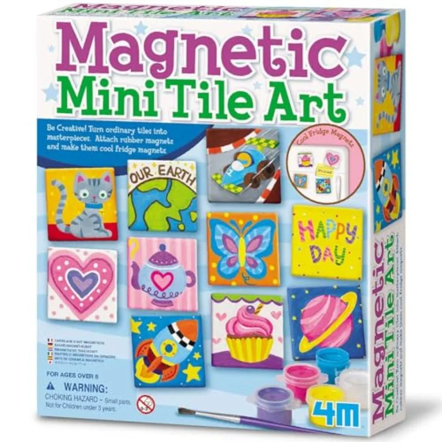 

Magnetic Mini Tile Art, Art and Crafts DIY Kit, For Boys and Girls Ages 8+