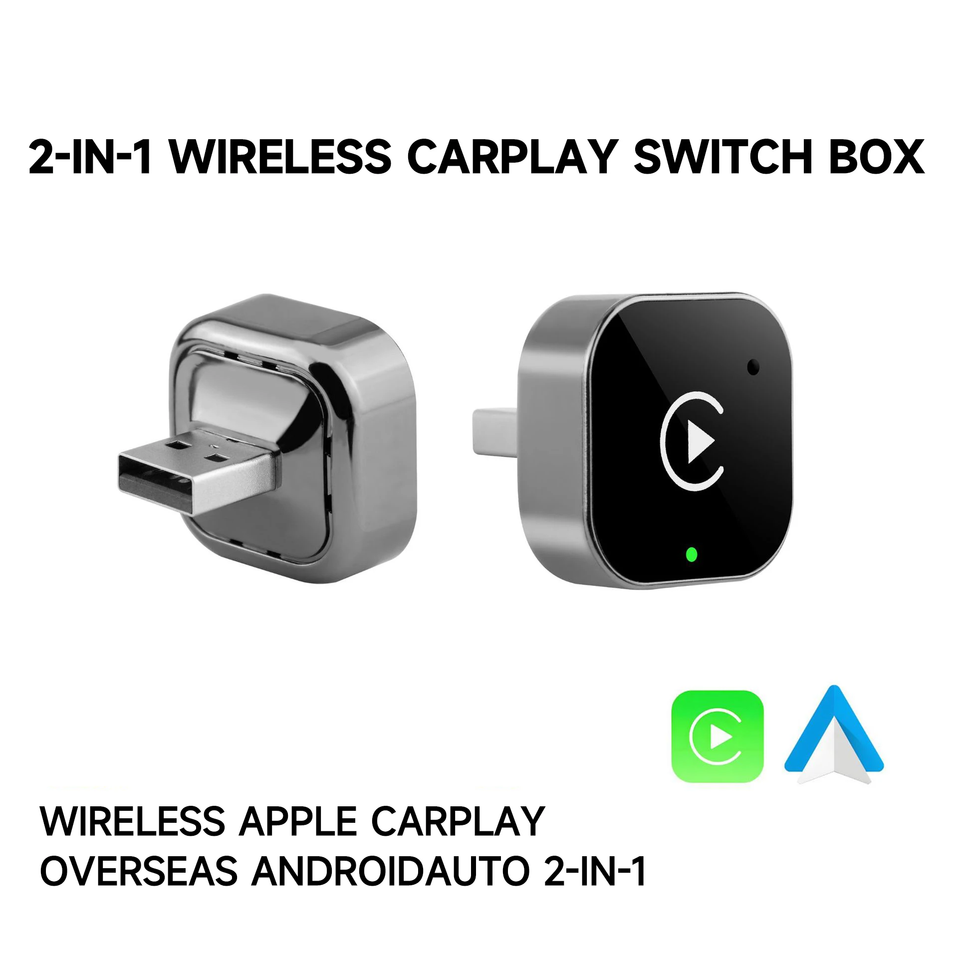 New Wireless CarPlay Android Auto Adapter USB Dongle Smart Mini Box Plug And Play Universal For VW Toyota Nissan Honda Ford Benz