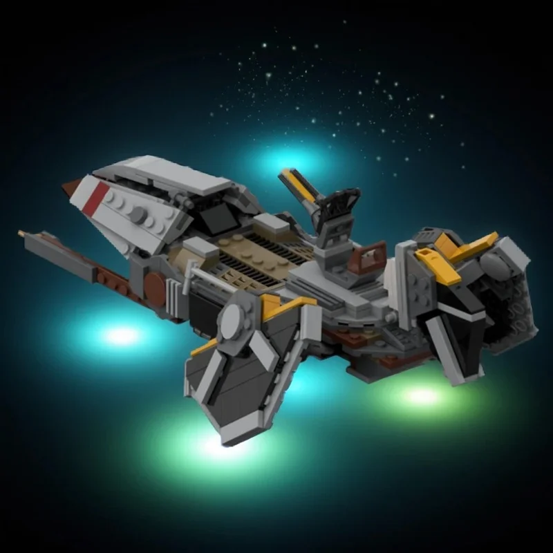 

407PCS MOC Space Battle Warbird Skiff Commison Model Collectible Display DIY Creative Building Blocks Gift Decoration Building