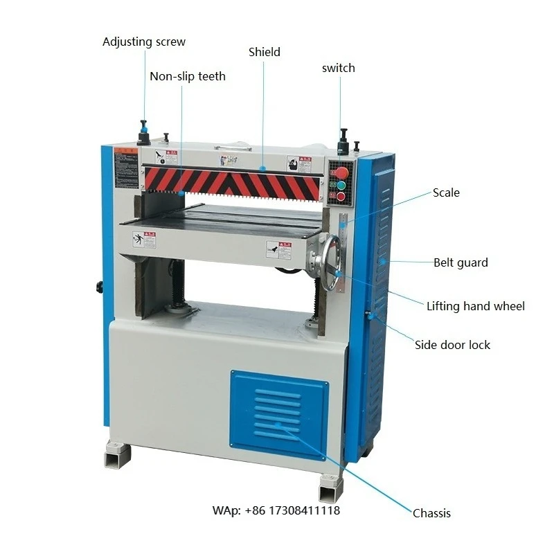 Heavy duty wood thickness planer
