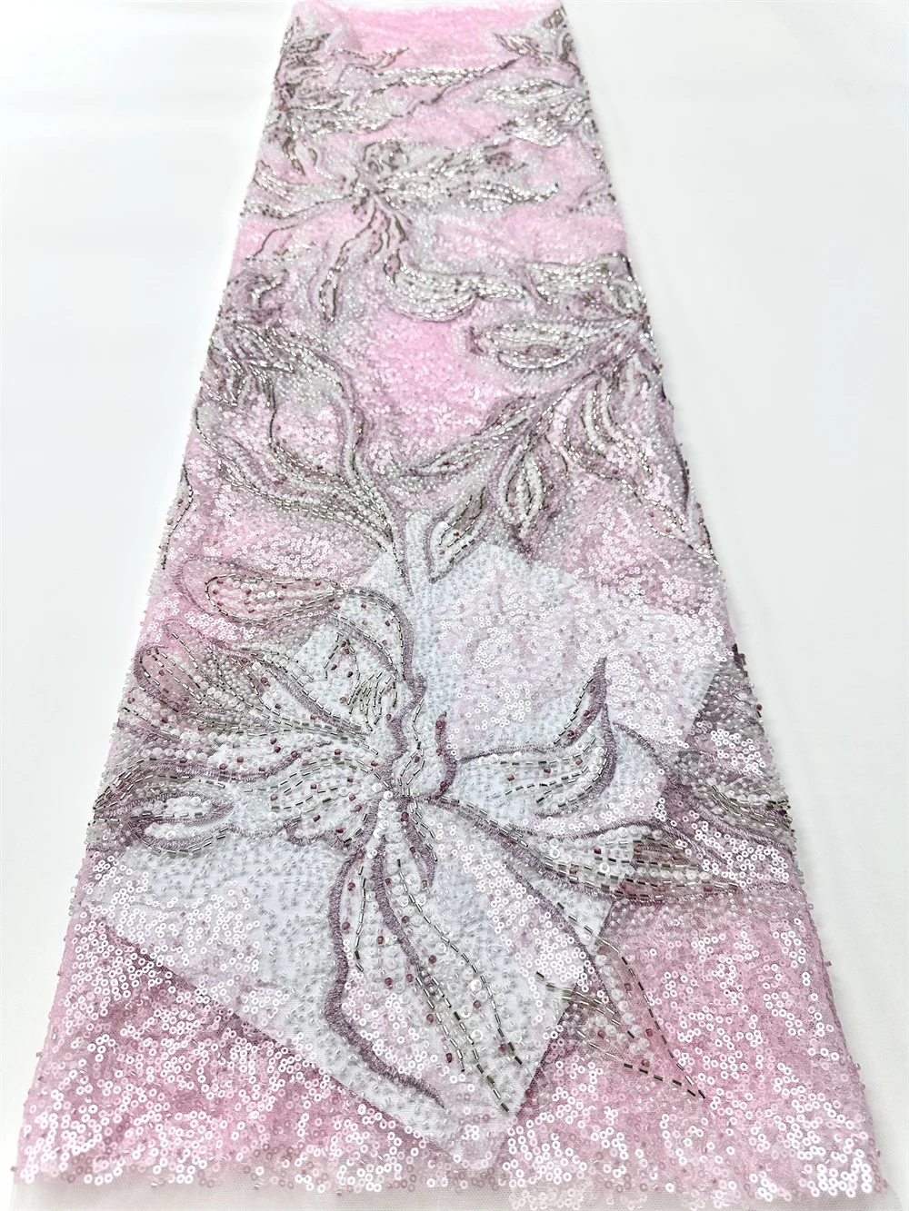 موضة الفرنسية شبكة التطريز مطرز أقمشة الدانتيل 2025 الترتر النسيج الأفريقي النيجيري أقمشة الدانتيل فساتين الزفاف النساء الحفلات #5