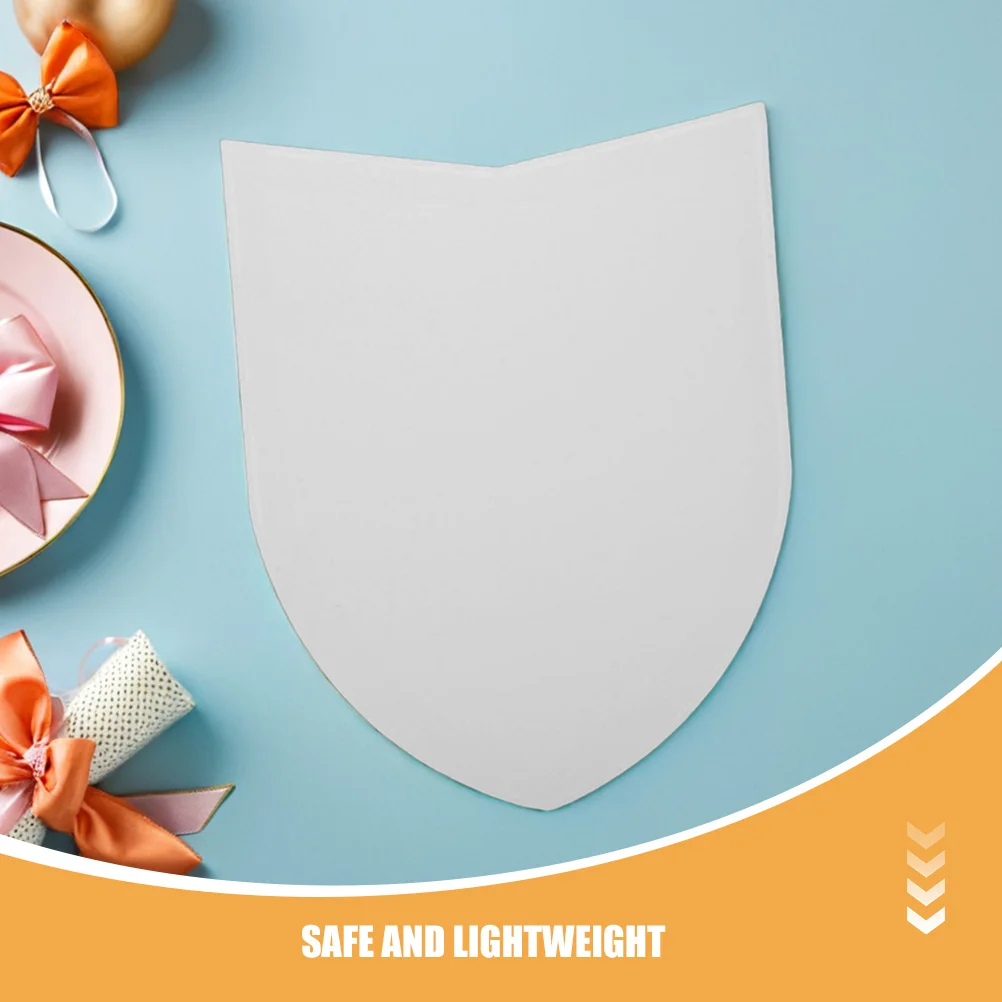 36個入り グラフィティおもちゃ：子供用DIYクラフトパーティーデコレーション用白紙シールド 未完成の騎士の盾セット 段ボールシールドクラフト