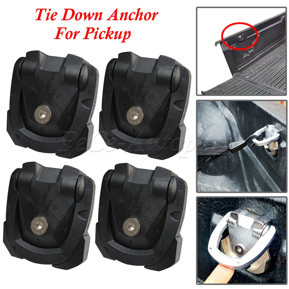 Gancho de cabina de cama para Toyota Hilux Nissan Navara NP300 Frontier Ford Ranger T6/T7, nuevo, 4 piezas