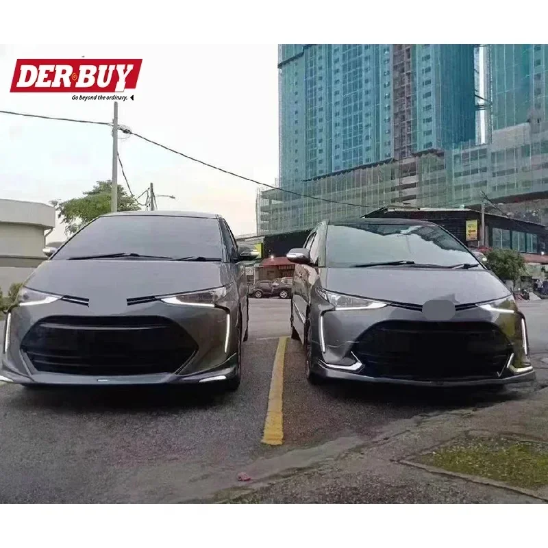 New style Car Accessories Body Kit for Toyota Estima 2006-2013 With Headlamps Front Lip Rear Side Skirts ABS Material Auto Body view 6