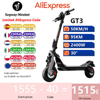 EU Stock Ninebot by Segway GT3 Superscooter 2400W Motor 50KM/H Speed 95KM Range Hydraulic Suspension Original Electric Scooter