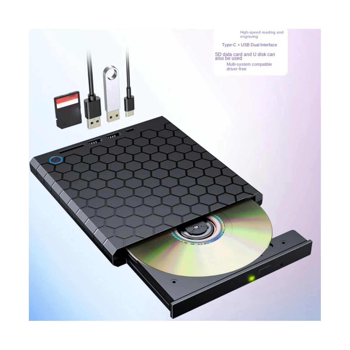 

N27R USB 3.0 Type C External CD DVD RW Drive 8MB DVD Writer Portable DVD Writer Disc Super Drive for Laptop