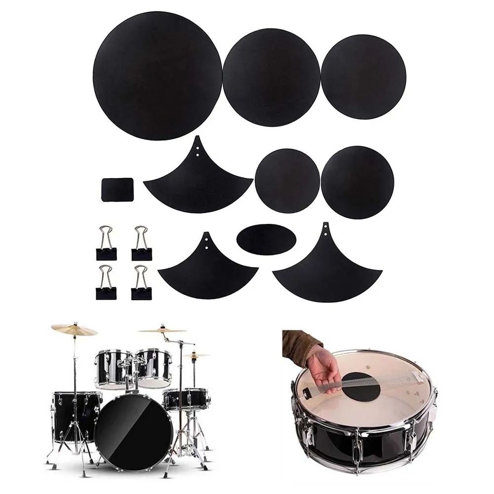 Cymbal Mute Pad Silencer Drumming Noise Reduction Practice Approx. 25cm Cymbal Mute Pad Easy To Install Effective Practice Setup