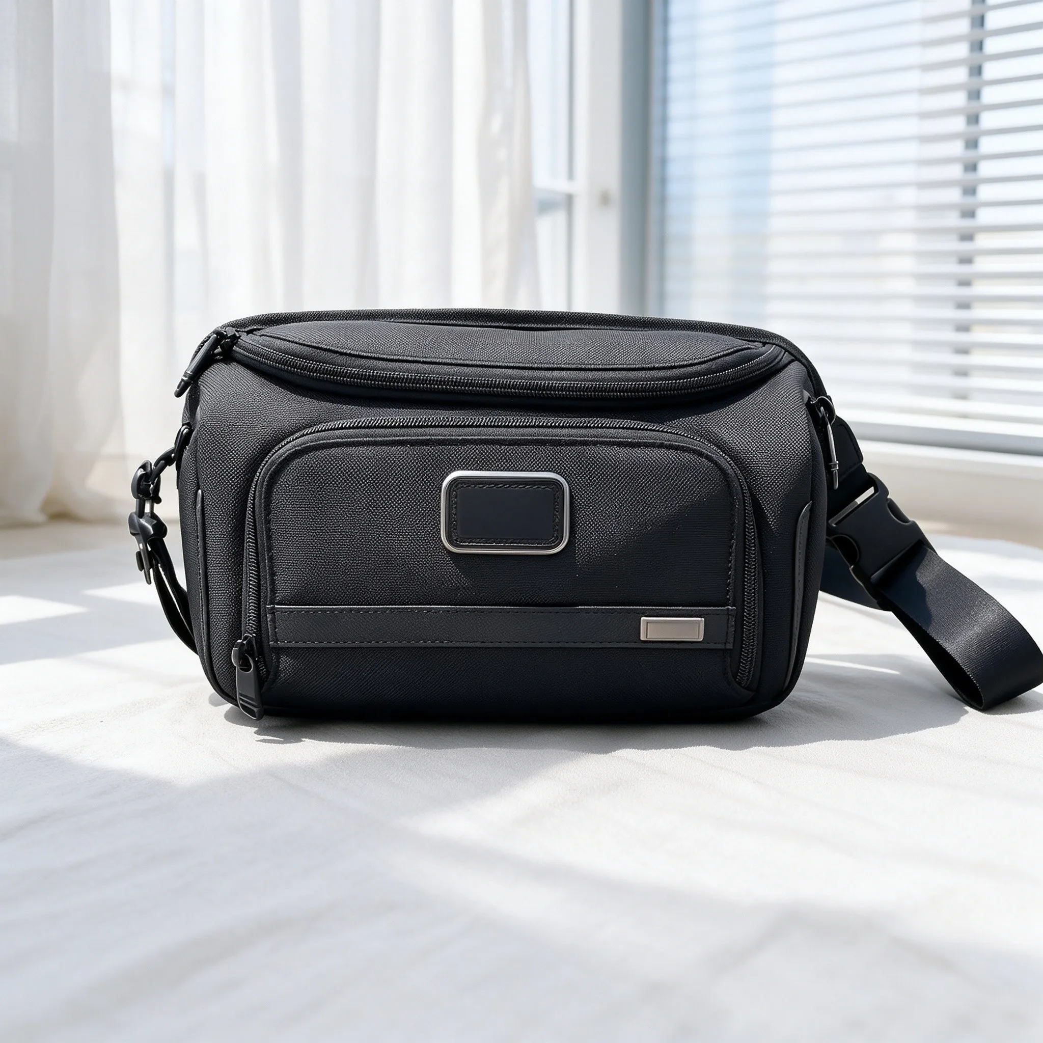 Men's Ballistic Nylon Sling Bag, Lightweight Casual Crossbody Chest Waist Pack for Commute view 2