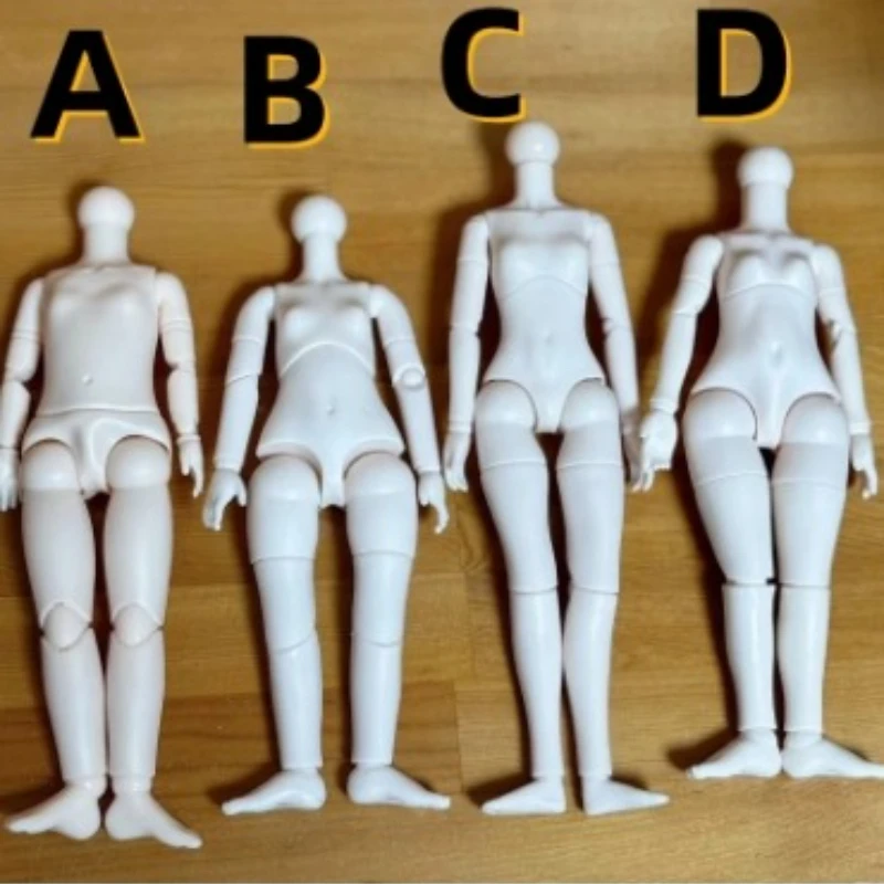 Biała / brązowa skóra 1/6 Akcesoria BJD Ciało lalki z wieloma przegubami Zabawka do przebierania