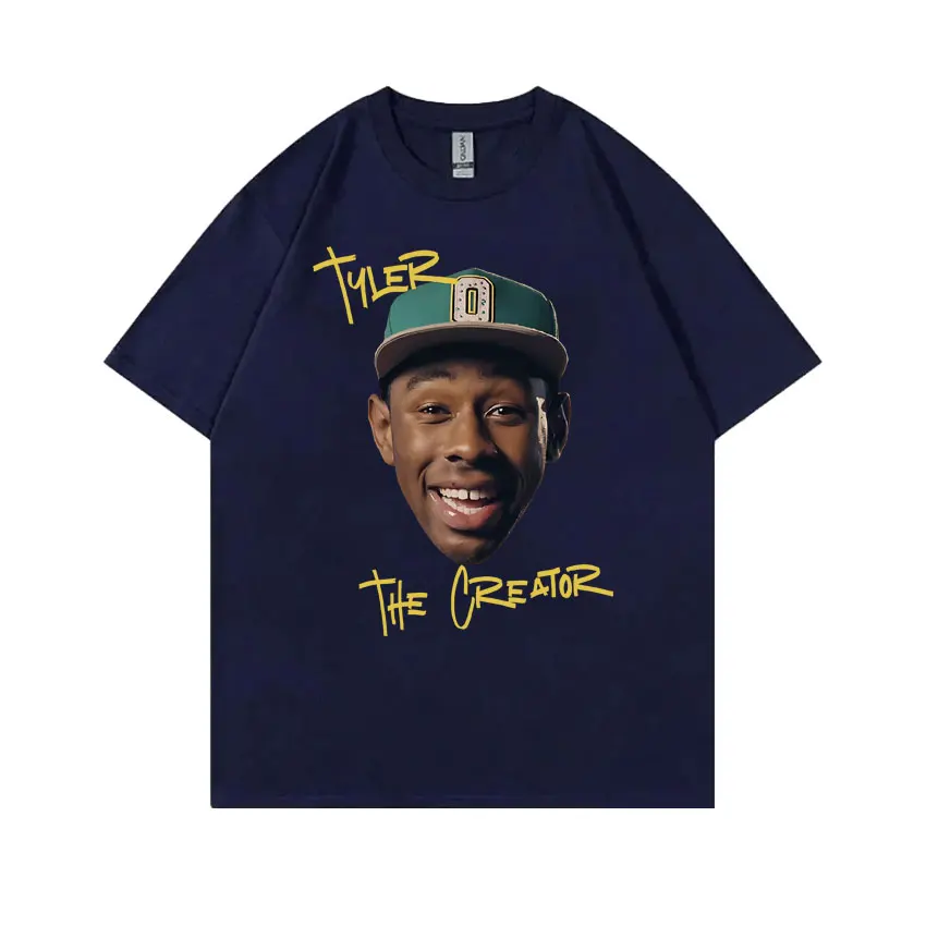 Best Famous Tyler The Creator Chromakopia Face Graphics T Shirt Men Hip Hop Fashion T-shirts Men's Oversized Short Sleeve Tshirt