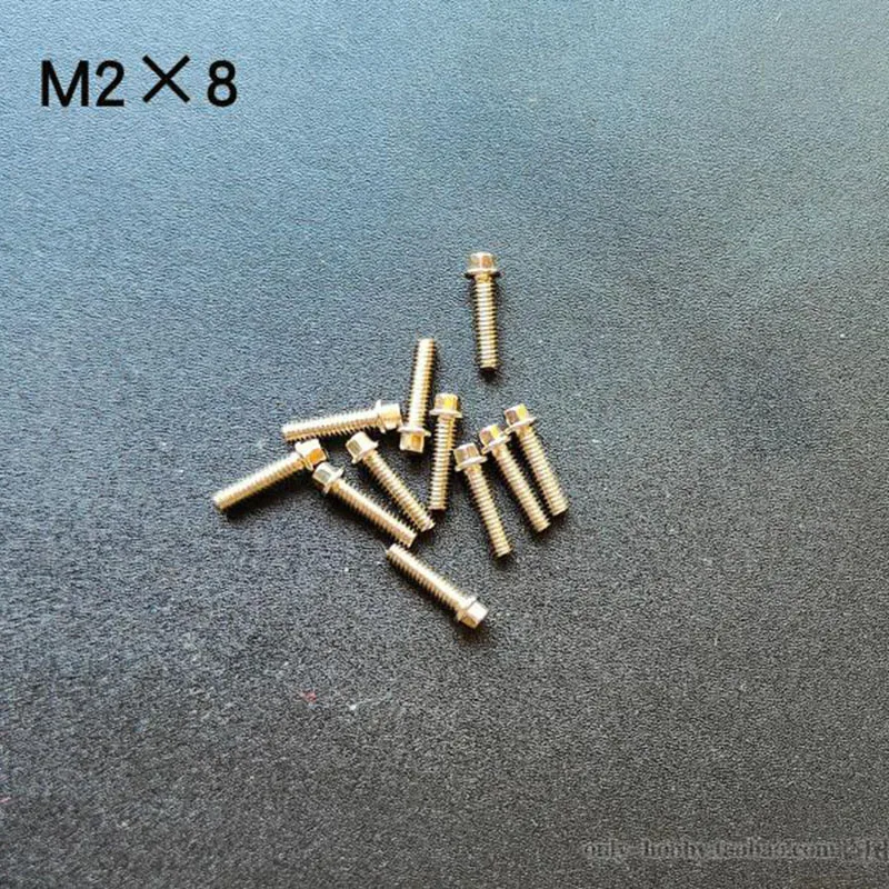 Model-specific Non-standard Simulation Screw M2 Hexagonal Bolt M2 Nut Hexagonal Ring Bolt for 1/14 Tamiya RC Truck Trailer Parts