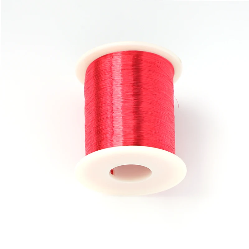 300g Red Polyurethane Enameled Copper Wire Varnished Diameter 0.06mm To 0.8 1.0 1.2mm QA-1/155 2UEW For Transformer Wire Jumper