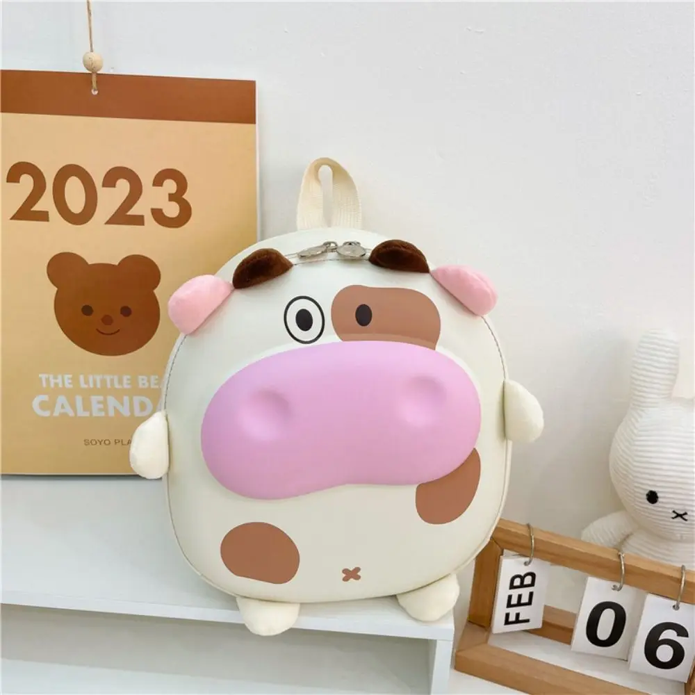 New Rabbit Children's School Backpack Cartoon Eggshell Students Schoolbag Cow Large Capacity School Bags Kindergarten