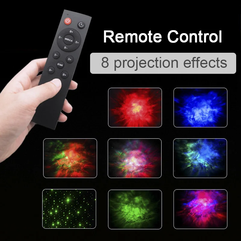 Proiettore LED Galaxy Star proiettore telecomando USB 360 ° luce notturna stellata regolabile cane astronauta staccabile Decor