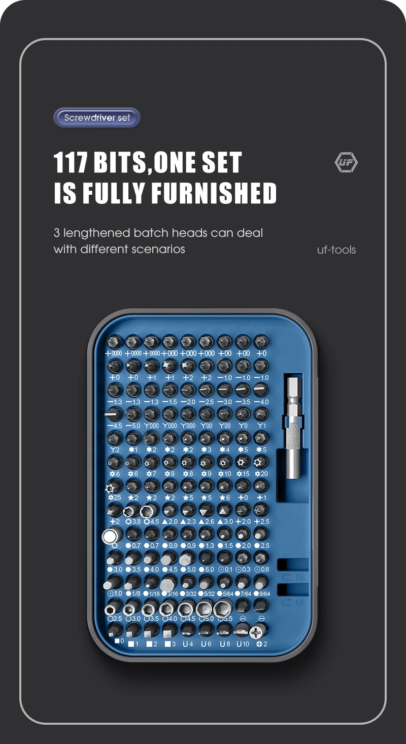 130 in 1 Precision Screwdriver Set Portable Hand Tool Kits Magnetic Bits Mine Small for Xiaomi Mobile Cell Phone PC Watch Repair