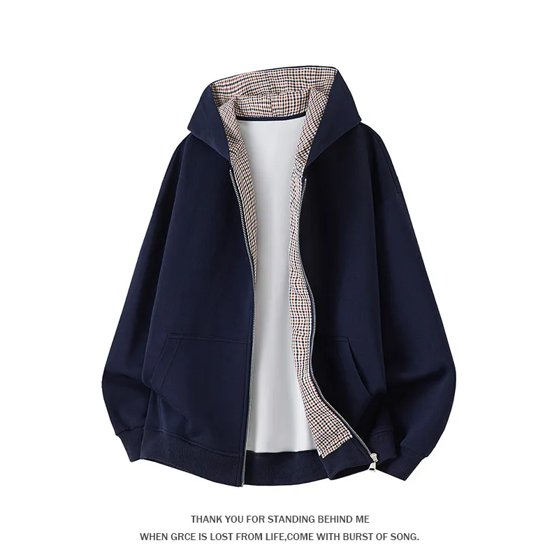 

Мужская толстовка Briti Sle в стиле пэчворк, весенне-осенняя, повседневная, свободного кроя, для подростков, на молнии, из смесового хлопка и полиэстера