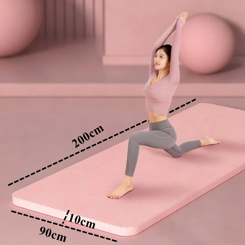

Yoga Mat NBR 200cmx90/80cmx1cm Slide Gym Pilates Gym Non-slip Training Sport Mat for Yoga Durable Indoor Mat for Pilates Fitness