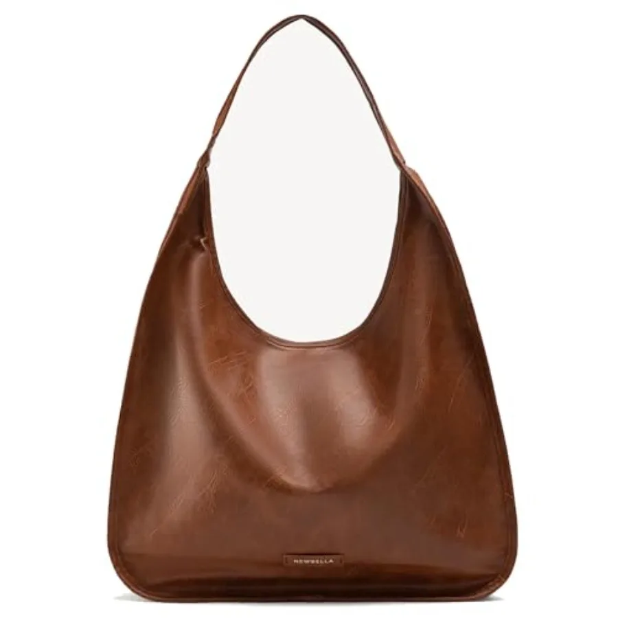 

NEWBELLA Hobo Purse PU Leather Shoulder Bag Tote Handbag for Work and Travel