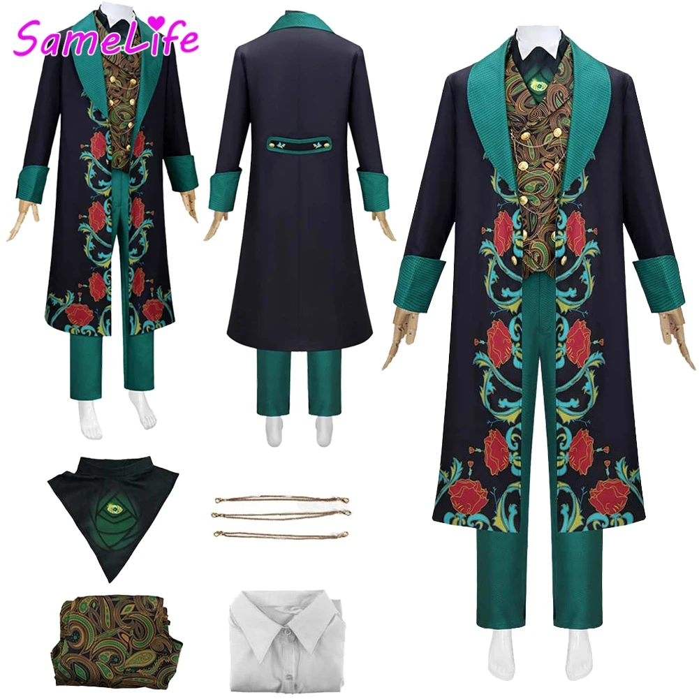 

Wiked ​2 Wizard for Oz Cosplay Fantasy Clothing 2025 Movie Magician Costume Disguise Halloween Adult Men Roleplay Party Outfits