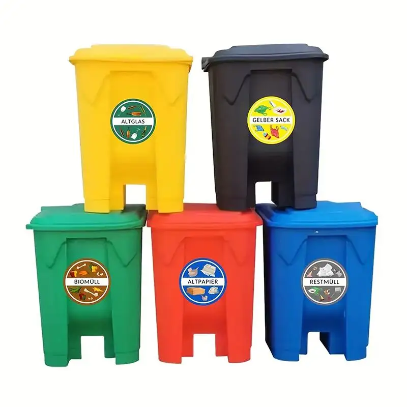 textureDurable Waterproof Garbage Classification Sticker for Recycling Bin Easy Sorting Trash Can Label for Home School Office