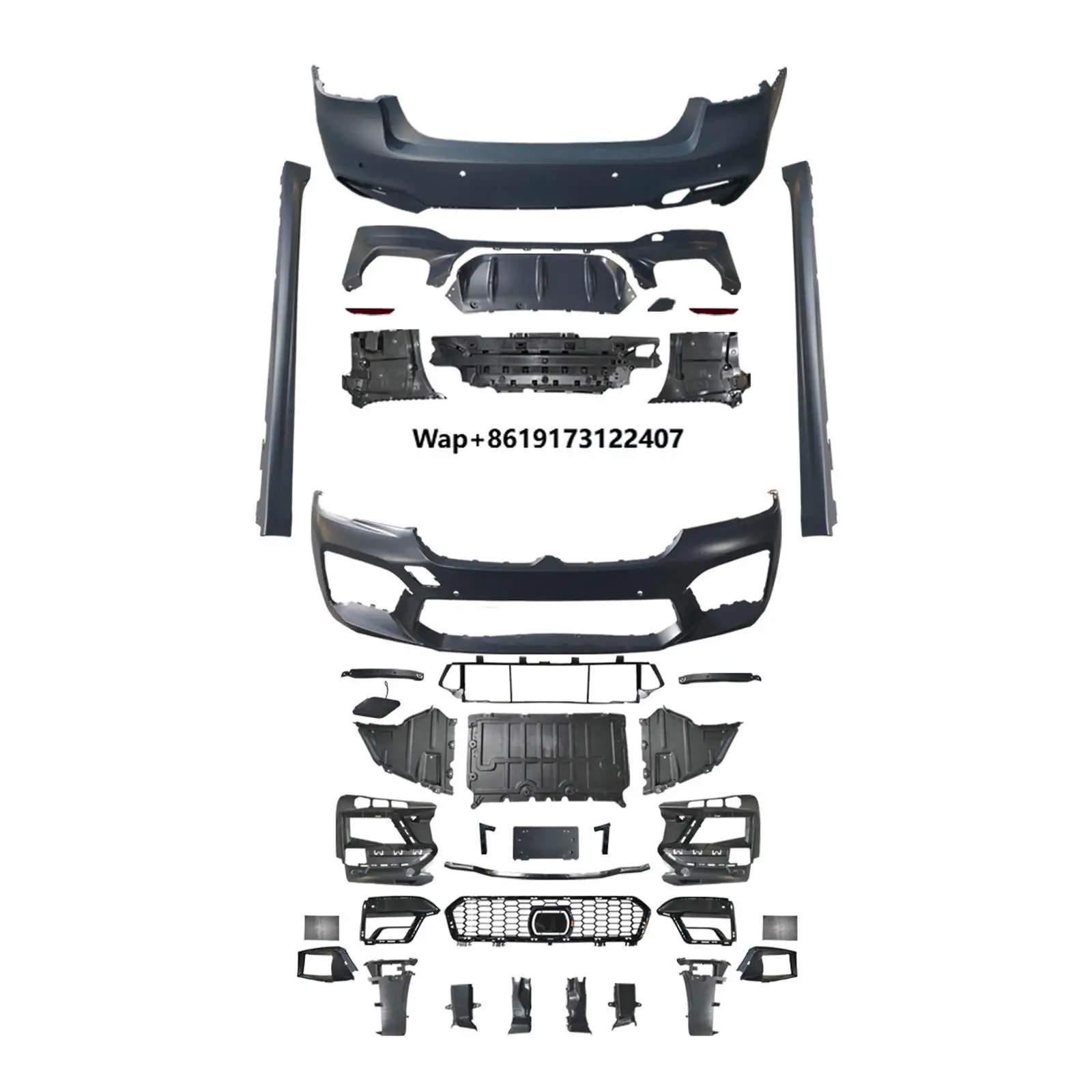 

China Auto Body Spare Parts M5 Type Bumper Side Skirts M Power Sports Car Body Kit for 5 Series G30 Lci 2021-2023