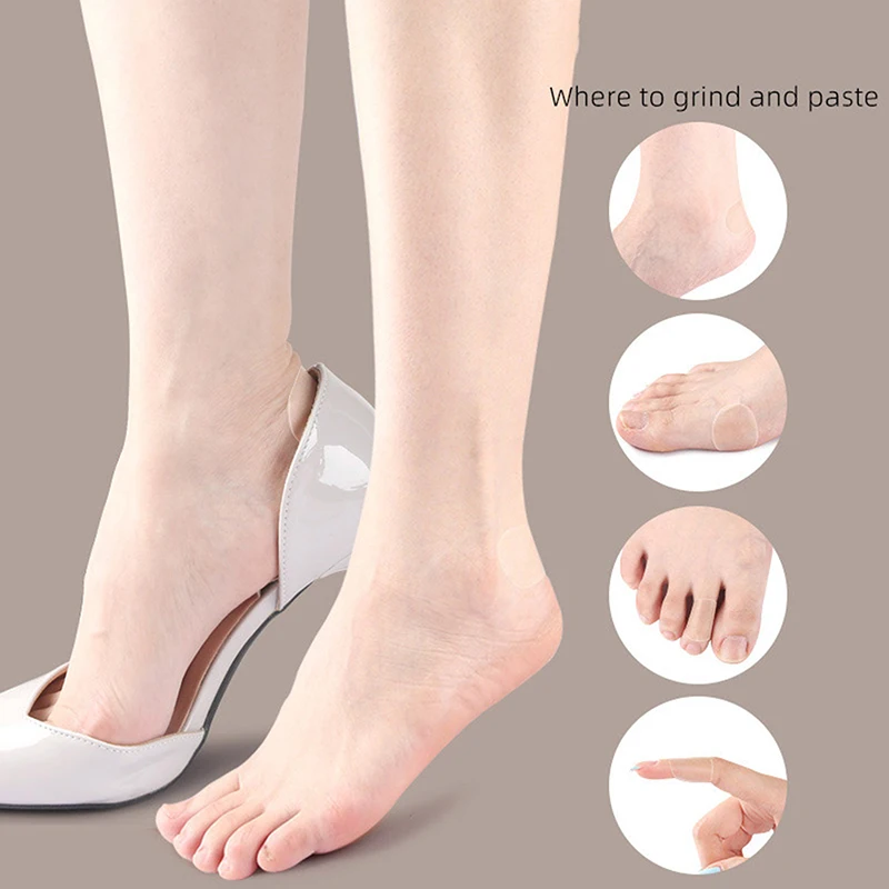 مكافحة ارتداء القدم بقع عينة النساء الرجال غير مرئية هلام كعب حامي الرعاية لاصق التصحيح ملصقات وسادة أداة العناية بالقدم