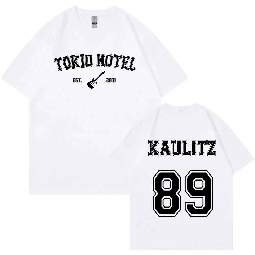 2024 Rock Band Tokio Hotel Kaulitz T-shirt WOMens Fashion Pure Cotton Comfort Short Sleeve T Shirt Hip Hop Punk Streetwear Tops