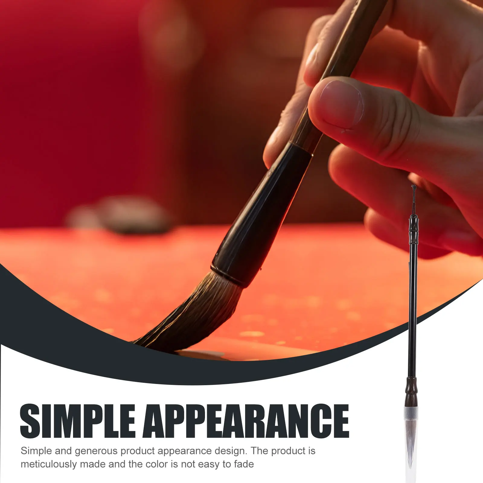 

Big Script Writing Brush Beginner Calligraphy Chinese Brushes Large Fine Workmanship Wooden Pole Professional Pen