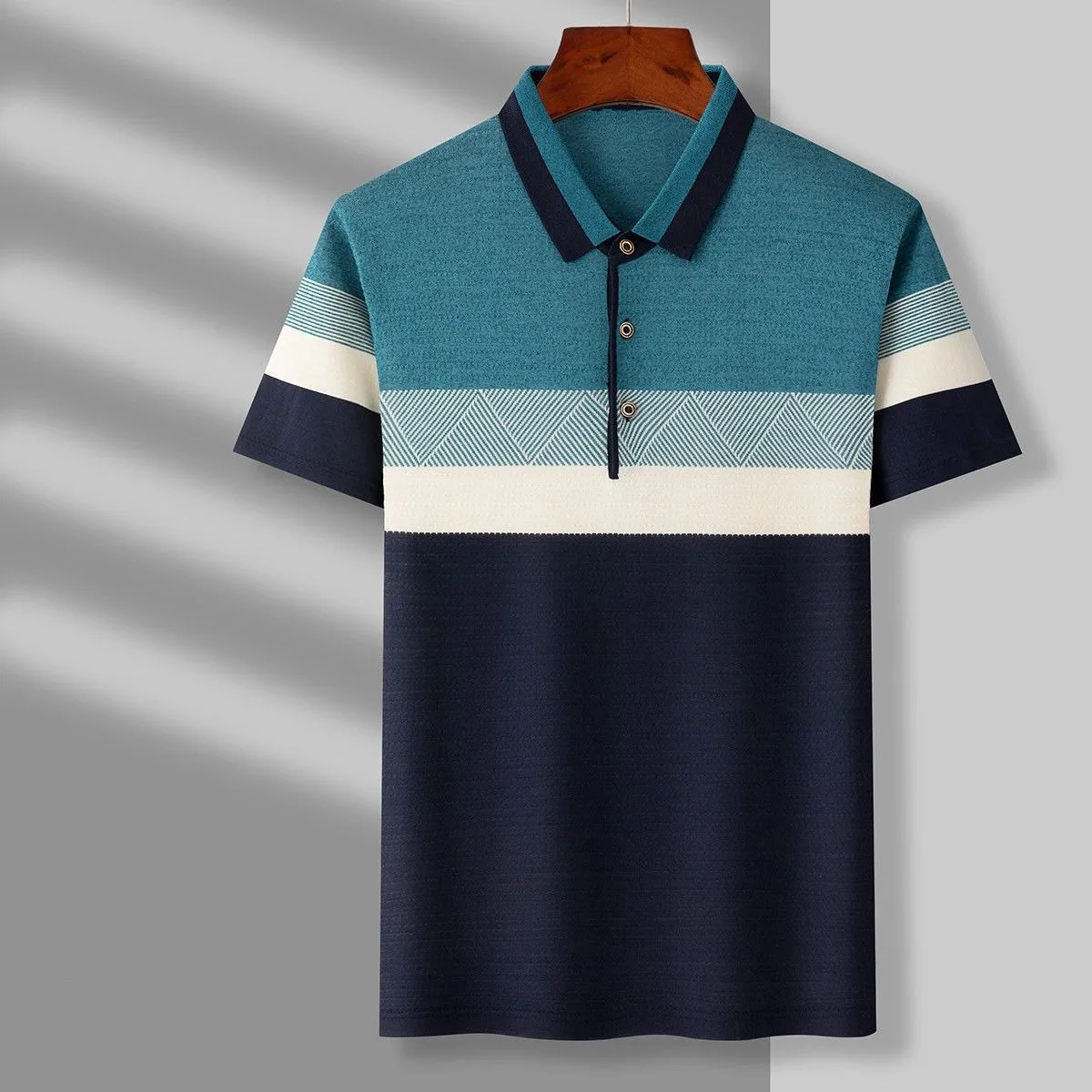 Smart Casual Men Summer Cotton Striped Polo Shirts Male Clothes New Streetwear Business Fashion Basic Short Sleeve Loose Tops