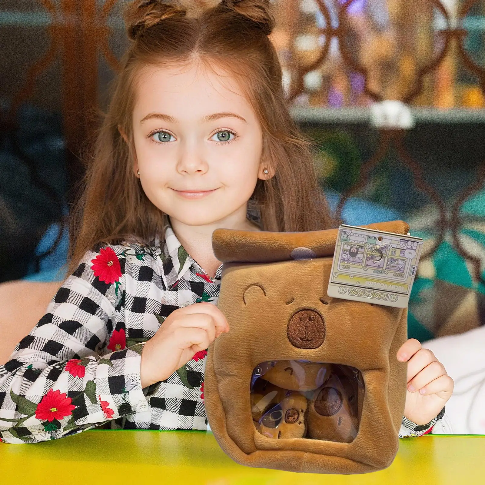 

Capybara Stuffed Animal Stuffed Coin Purse Soft Portable Change Bag For Nursery Kids Adults Teens Travel Bedtime Playtime Sofa