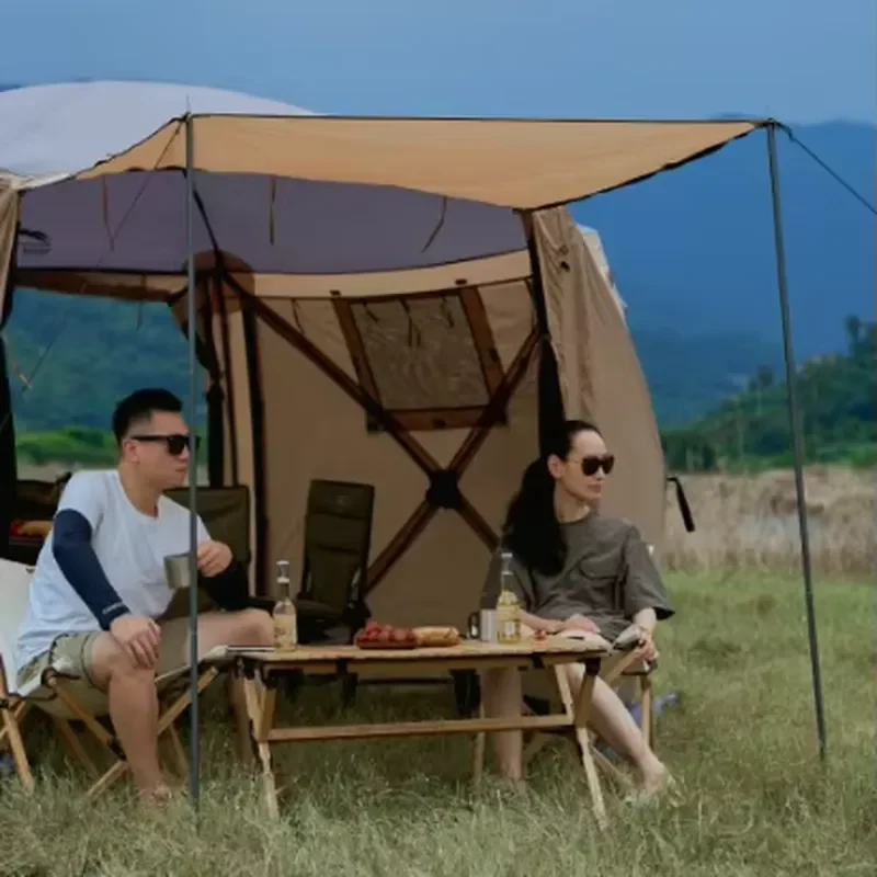 Wild Land Quick Setup Hexagonal Sunshade Sun Protection Rain Proof Outdoor Camping Tent