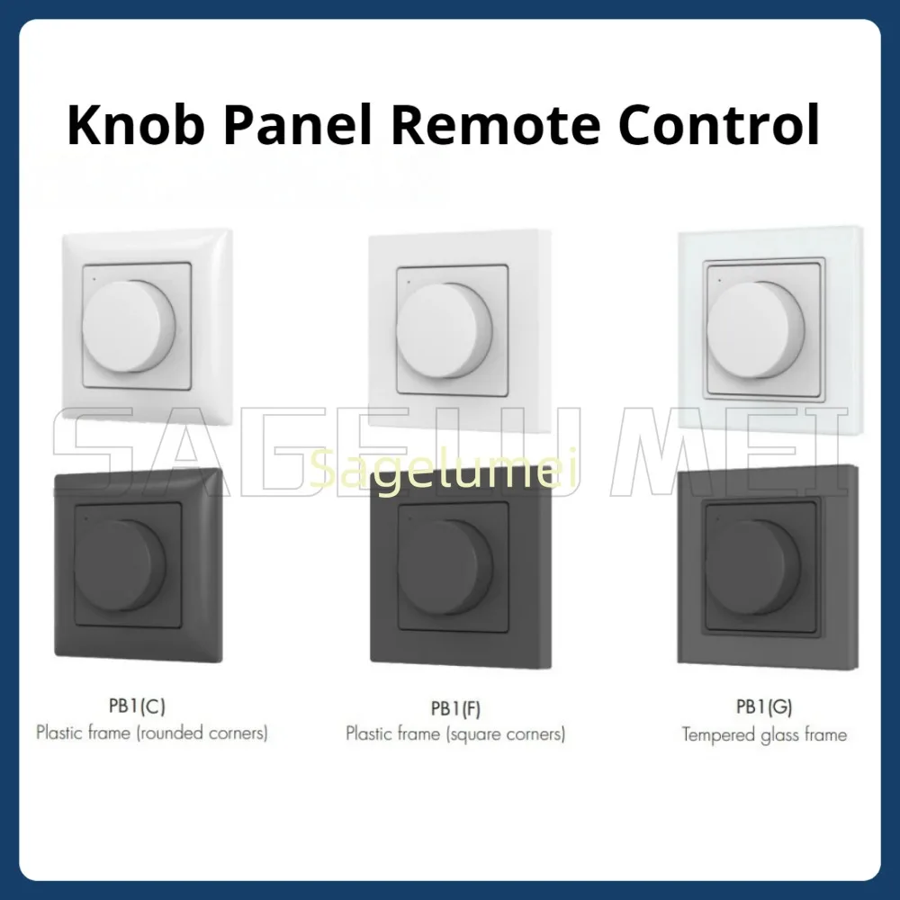 Knob Panel Remote Controller Dimming RF 5 in1 LED Dimmer DC 3V Wireless Control Panel Apply to RGB/RGBW/RGB+CCT LED controller