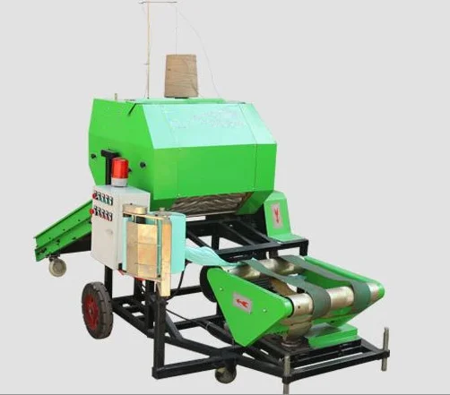 Automatic Corn Silage Packing Machine Pine Straw Baler For Sale
