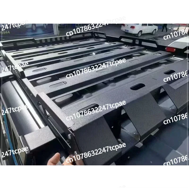 

W/LED Light Ladder Luggage Rack Mount Kit Cargo Basket For Jeep Wrangler JK JL 2/4 Door Roof Rack
