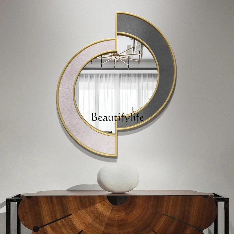 

ld25 Light luxury wall decoration mirror model house wall wall hanging mirror living room
