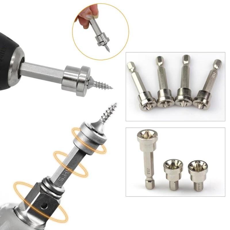 10 دريوال المسمار اضع المغناطيسي تحديد المواقع مفك بت غير أكثر من محرك S2 PH2 عرافة عرقوب بت الجصي الجبس B #3