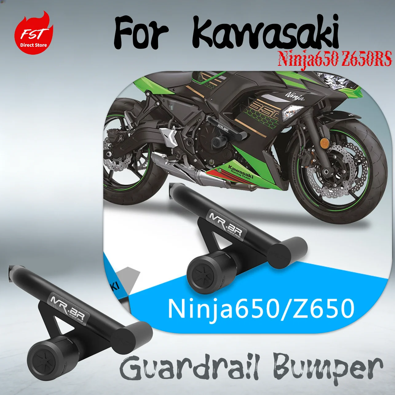 

Engine Guard Crash Bar Anti-Collision Bumper for Kawasaki Ninja 650 Z650RS Motorcycle Protection Parts