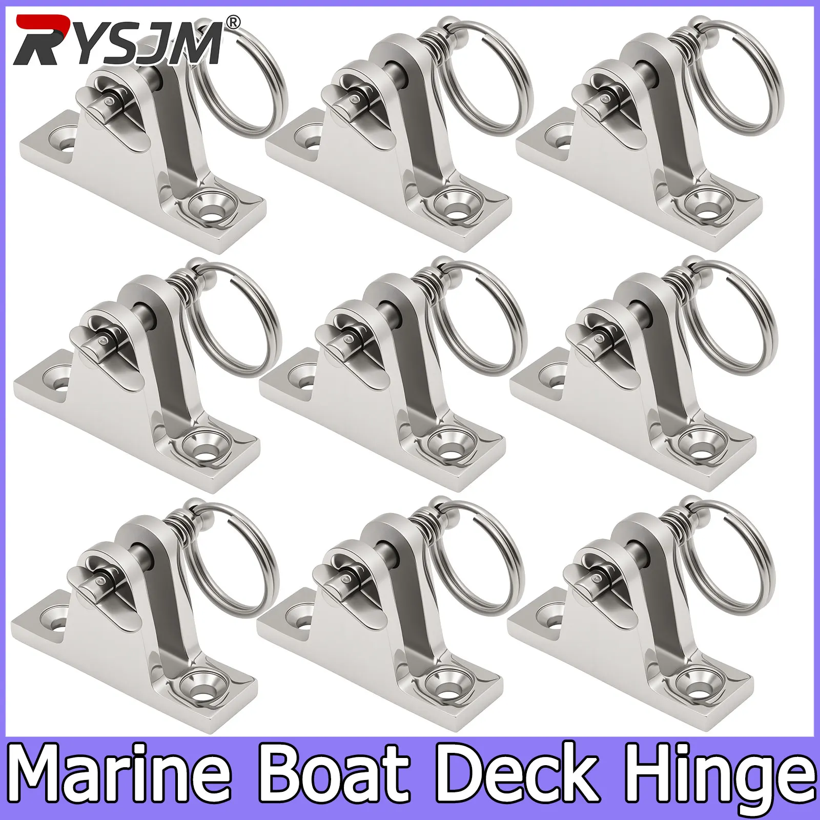 9pcs-hardware-316-stainless-steel-boat-bimini-top-fitting-90°-deck-hinge-quick-release-pin-ring-marine-yacht-hardware-accessorie