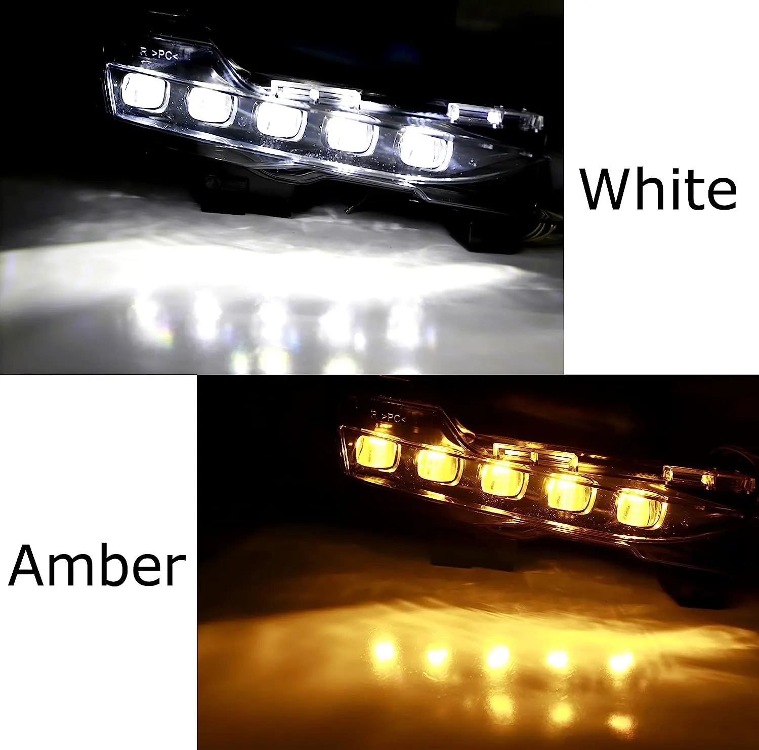 LED Daytime Running Light for Tesla Model 3 2017-up and Model Y 2020-up White DRL Amber LED Sequential Turn Signal Feature