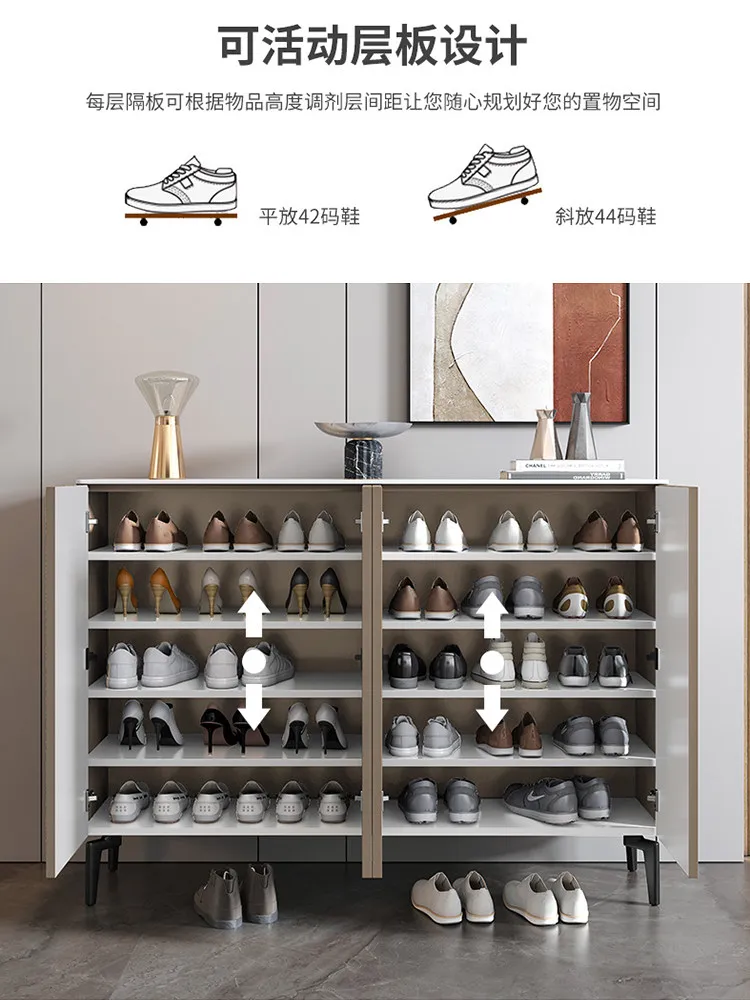 Light luxury shoe cabinet is integrated with the door against the wall 2025 new household door locker, popular entrance cabinet