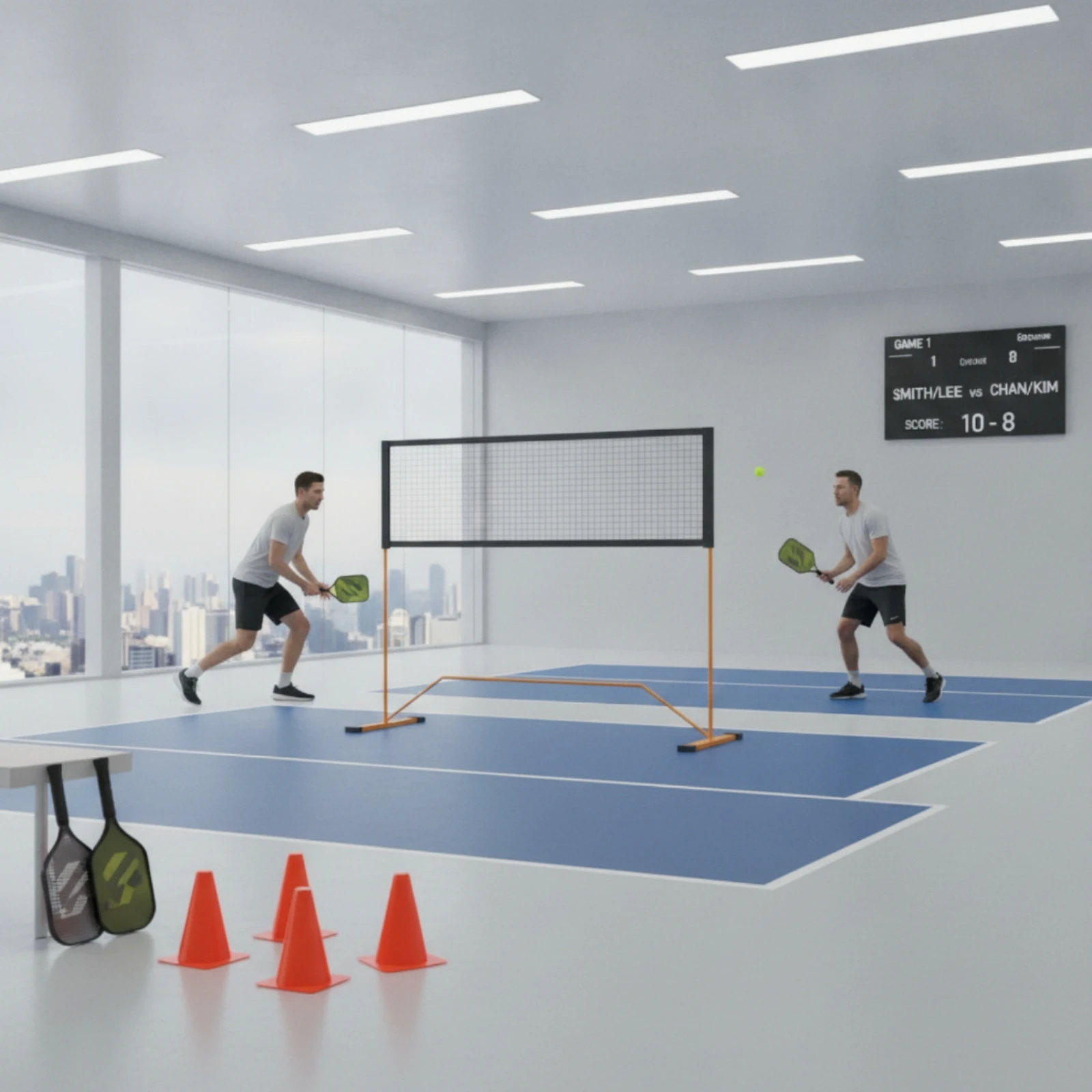 Pickleball Training Net Freestanding Pickleball Net Versatile Stable for Beginners, Backyard, Driveway