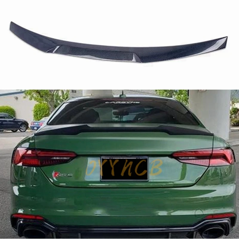 

FOR AUDI A5 S5 RS5 B9 4Door 2Door Coupe HK Style Carbon fiber Rear Spoiler Trunk wing 2017-2023