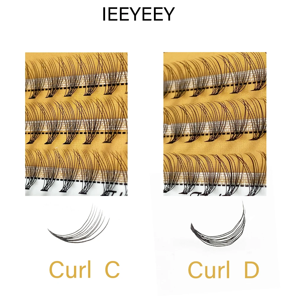 10D Cluster False Eyelash 3D Russian Volume Individual Eyelash bunches DIY Eyelash Extension Natural Mink Eyelashes Makeup Tools