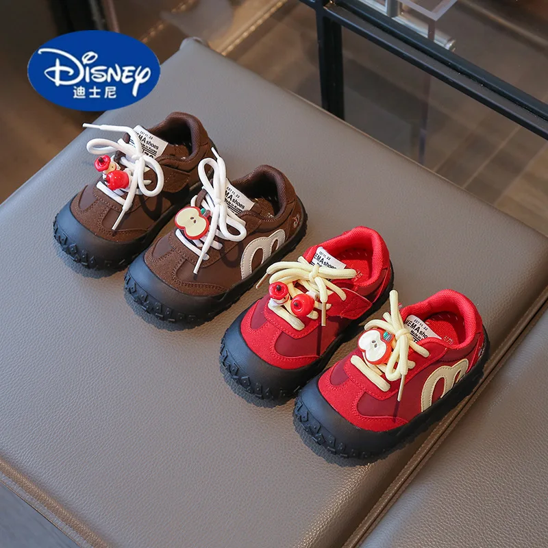 

Disney Girls Sneakers Cute Cartoon Casual Shoes 2025 Fall New: Kids Soft Sole Slip-Resistant Baby Shoes for Boys & Girls