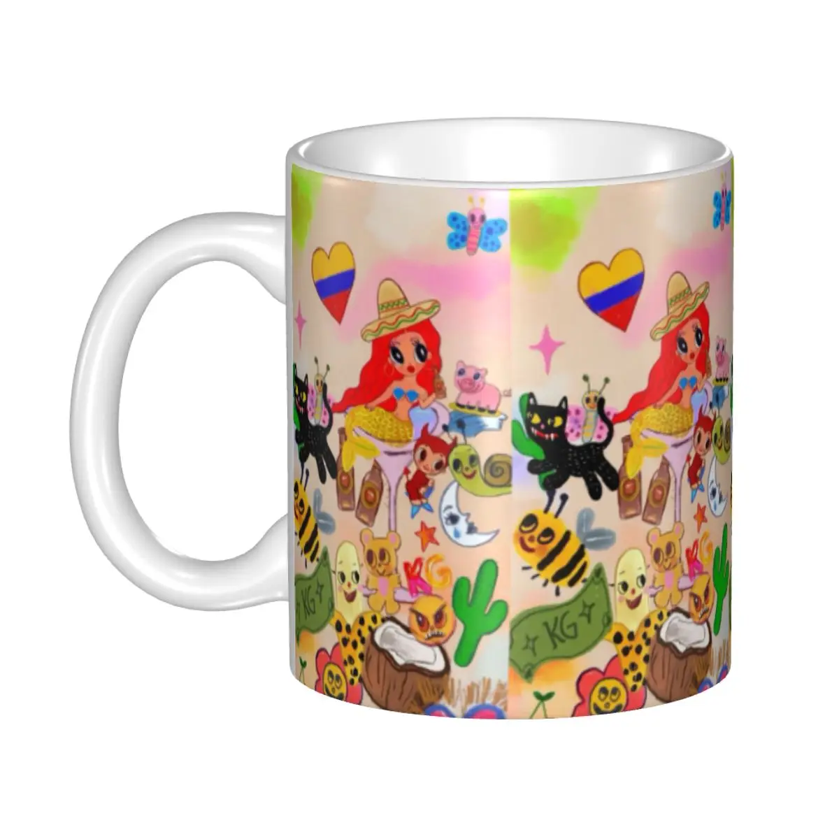 Custom DIY Singer Karol G Ceramic Mug Coffee Cup Creative Present